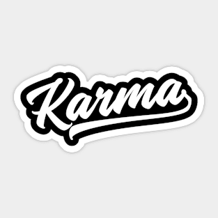 Karma Cool Yoga Saying Destiny Balance Justice Spirituality Sticker